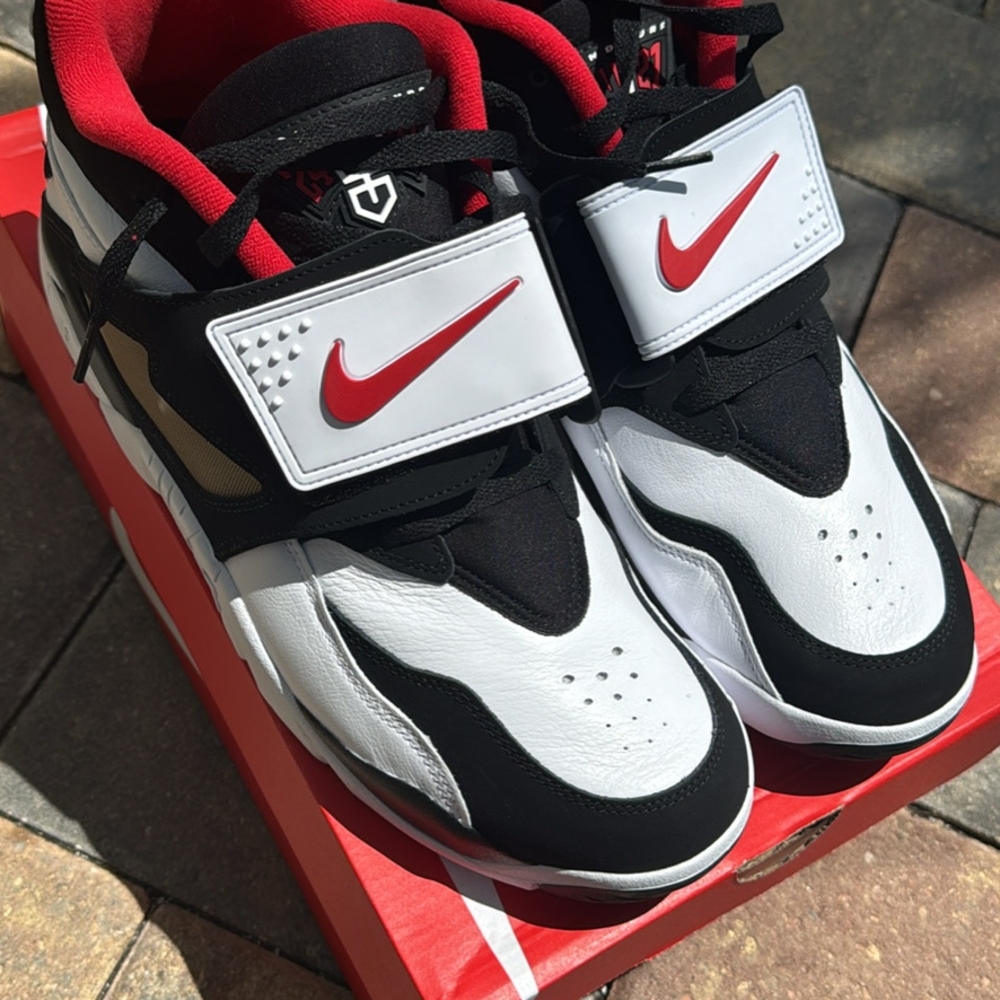 Nike Black and White Retro Sneakers Deion Sanders